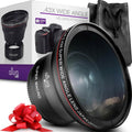 Objectif grand angle HD professionnel Altura Photo 52 MM 0,43x (avec partie macro) pour Nikon (reconditionné)