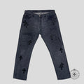 Jeans Chrome Hearts Levi Cross Patch noirs