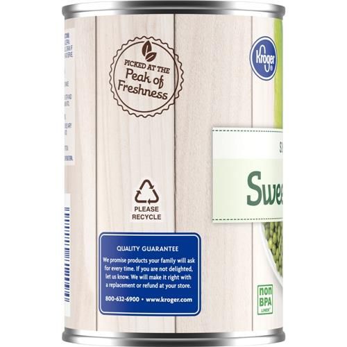 Kroger Petits Pois Doux en Conserve 425 g