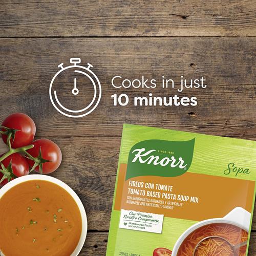 Knorr Mélange pour soupe de nouilles/pâtes pour un bol de soupe réconfortant ou un dîner simple Soupe de nouilles de pâtes à base de tomates Soupe de tomates aux arômes naturels et artificiels 99 g