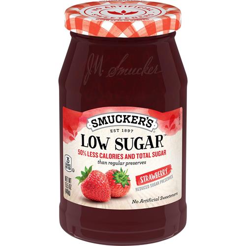 Confiture de fraises allégée en sucre Smuckers, 440 g