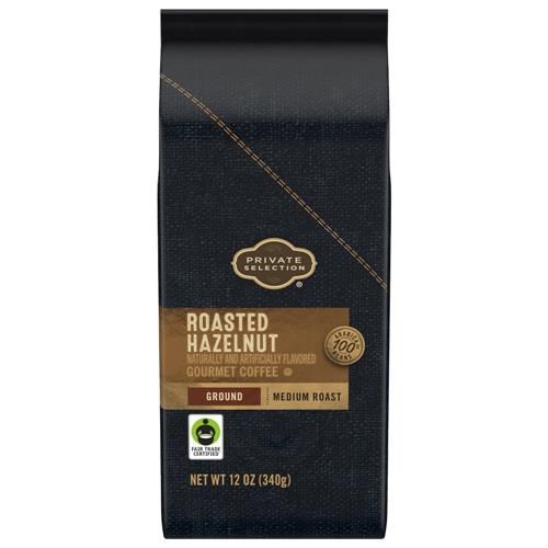 Café moulu torréfié moyen aux noisettes Private Selection 340 g