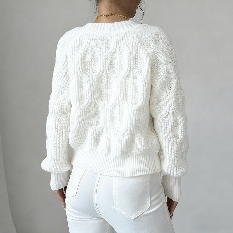 Cardigan court à nœud pour femme