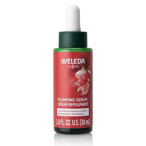 Sérum repulpant pour le visage Weleda, sérum végétal riche en peptides de grenade et de racine de maca