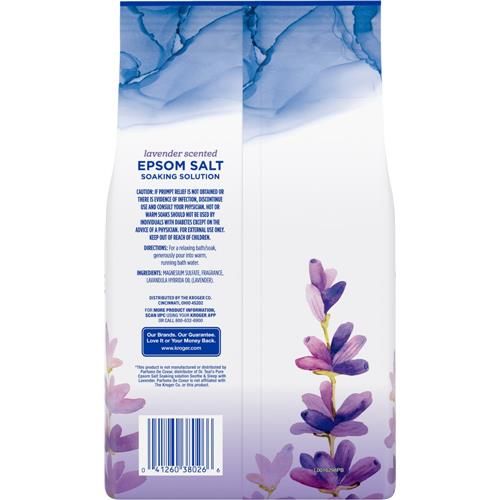 Sel d'Epsom à la lavande relaxante Kroger 1,36 kg