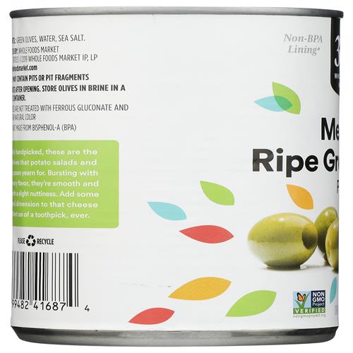 Whole Foods Market, Olives vertes dénoyautées, 170 g