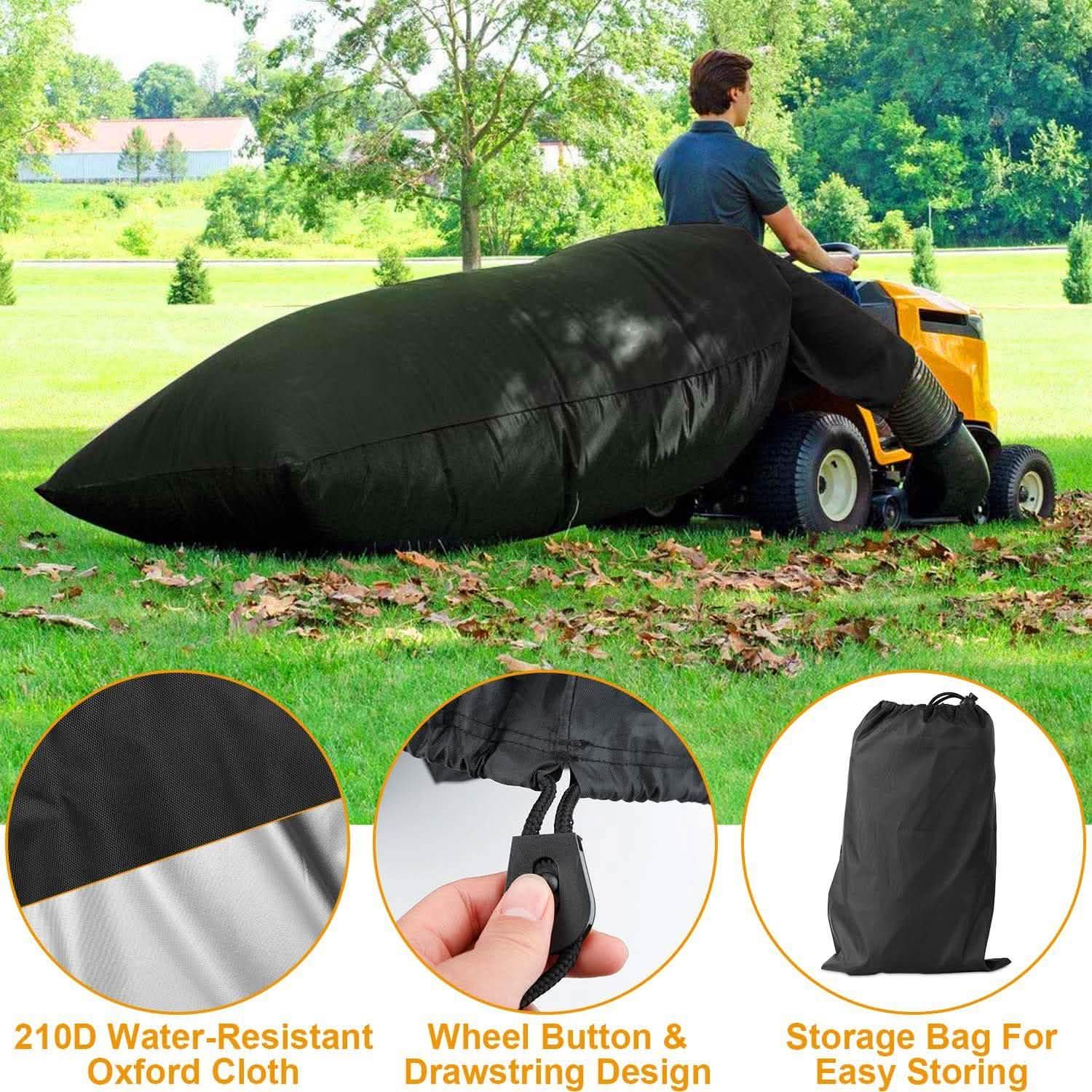 Sac de ramassage de feuilles pour tracteur de pelouse de 54 pi³