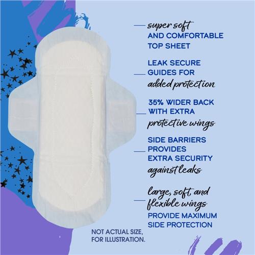 Kroger Maxi Pads with Wings Extra Heavy Overnight Size 5 Unscented 20 count