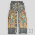 Who Decides War broderie latérale multicolore denim