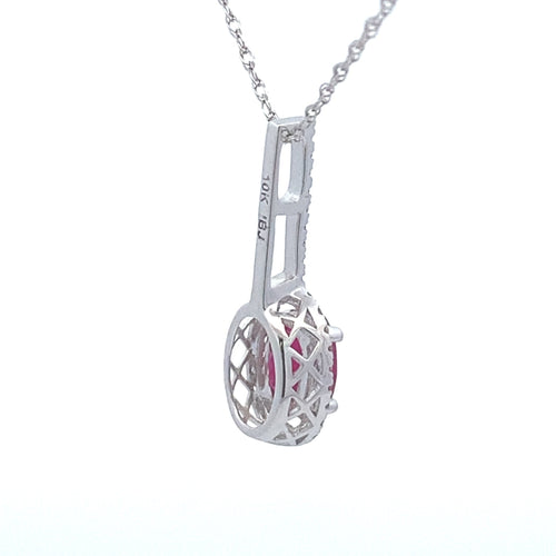 .45ct Ruby Diamond Fashion Pendants 10KT White Gold