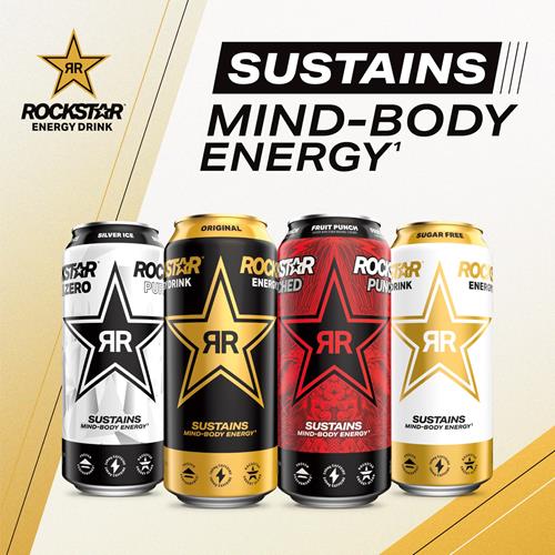 Boisson Énergisante Rockstar Original, canettes de 355 ml (paquet de 6)