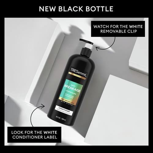 Après-shampooing fortifiant et nourrissant anti-casse Tresemmé pour cheveux abîmés, formulé avec la technologie Pro Style, 828 ml