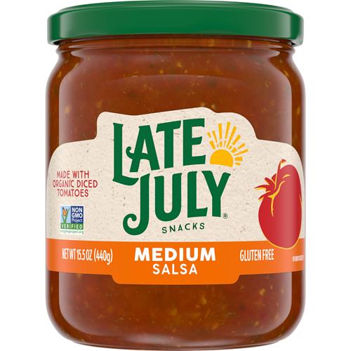 Salsa moyennement piquante Late July Snacks, pot de 439 g