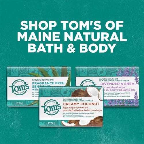 Savon Pain Naturel pour Peaux Sensibles Toms Of Maine à l'Aloe Vera, Sans Parfum, 142g.