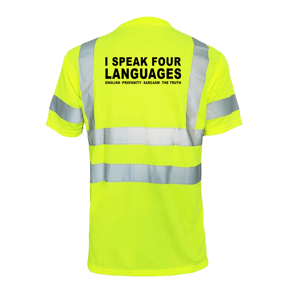 T-shirt de sécurité réfléchissant - Quatre langues
