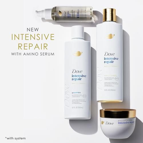Après-shampooing Dove Intensive Repair Cheveux Abîmés Avec Technologie Bio-Protein Care Et Sérum Amino 355 ml
