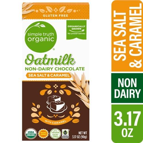 Simple Truth Organic Boisson d'avoine Chocolat-caramel au sel de mer sans produits laitiers 1 barre / 90 g