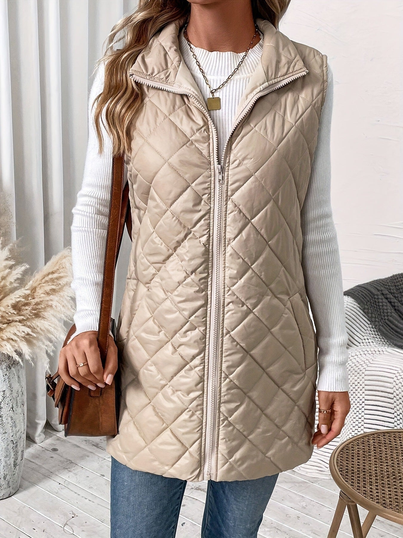 Veste en coton pour femme – Manteau décontracté léger de couleur unie