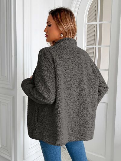 Veste d'hiver chaude zippée à manches longues, douillette et élégante, indispensable pour le froid, veste d'extérieur.