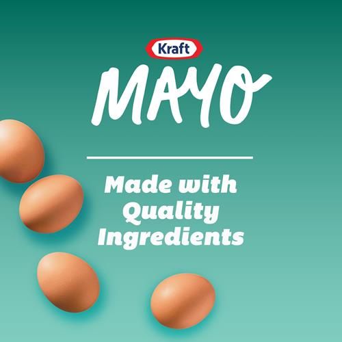 Mayonnaise Crémeuse et Onctueuse Kraft Real Mayo, Bouteille de 355 ml