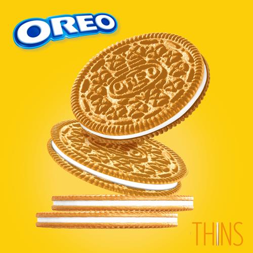 Biscuits Sandwich Oreo Thins Golden, Format Familial, 334 g