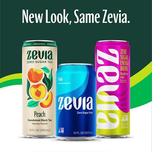 Zevia Zero Sugar Soda, Ginger Root Beer, 12 Ounce Sleek Can