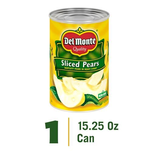 Del Monte Poires Tranchées, Poires Bartlett Au Sirop Épais, 432 g