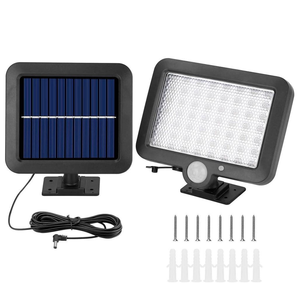 Projecteur de sécurité solaire extérieur 56 LED