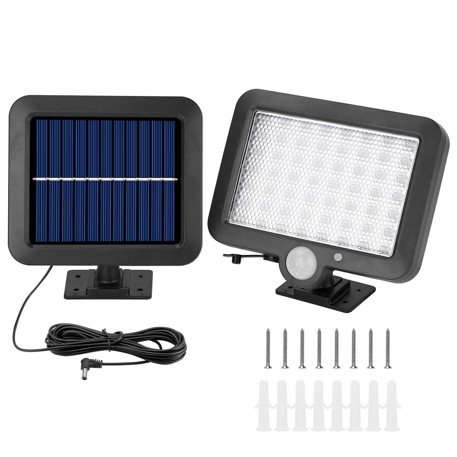 Projecteur de sécurité solaire extérieur 56 LED
