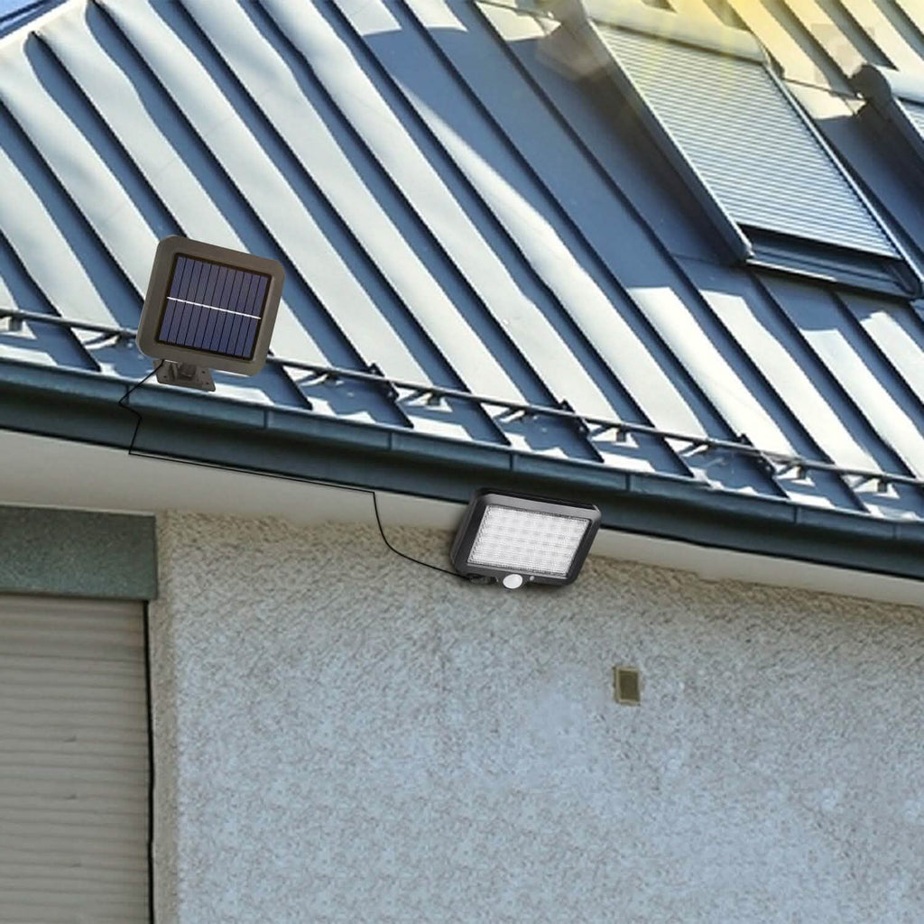 Projecteur de sécurité solaire extérieur 56 LED