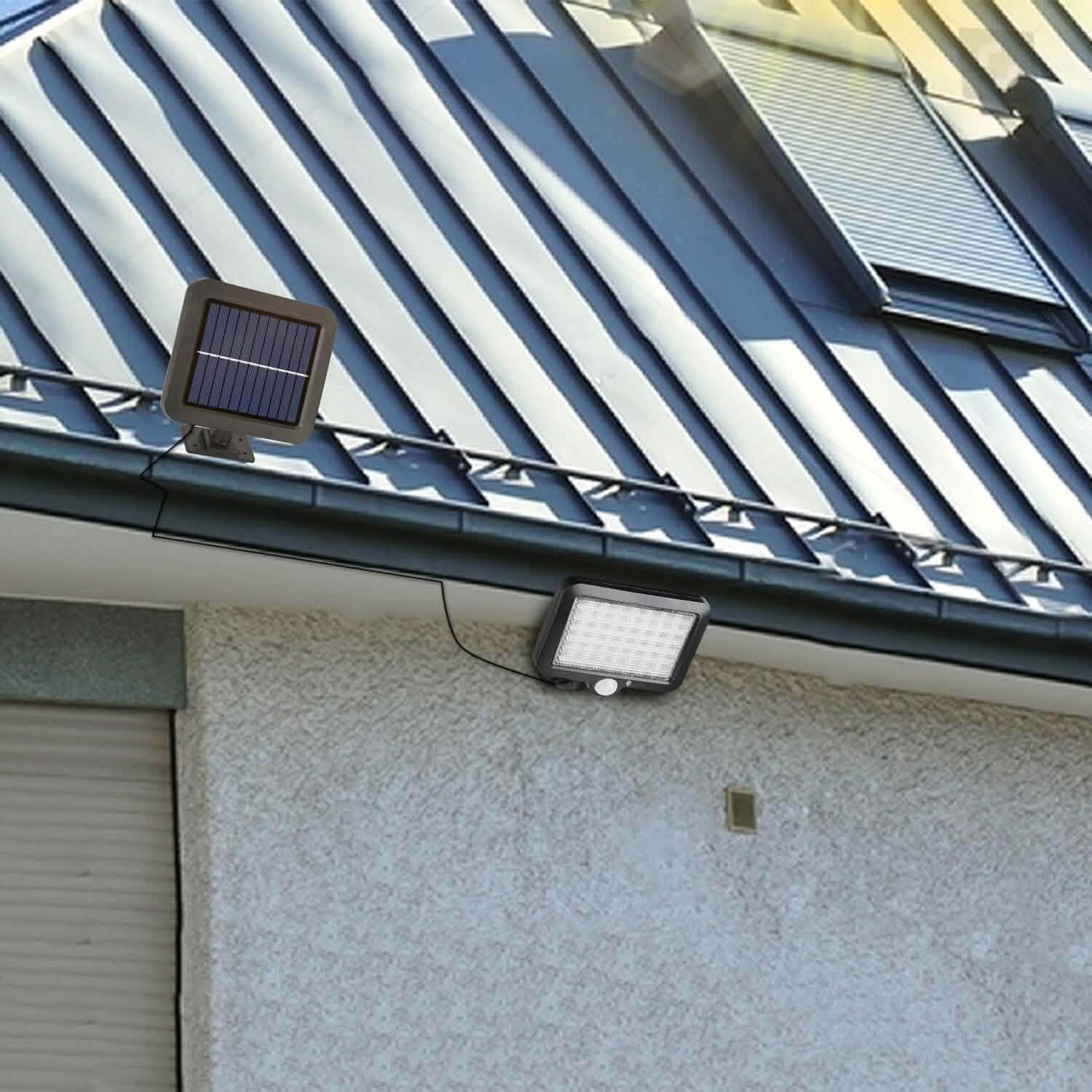 Projecteur de sécurité solaire extérieur 56 LED