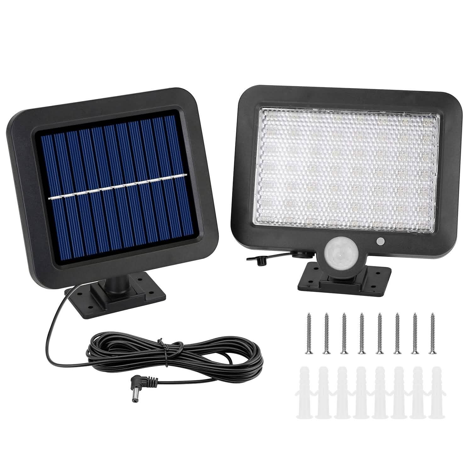 Projecteur de sécurité solaire extérieur 56 LED
