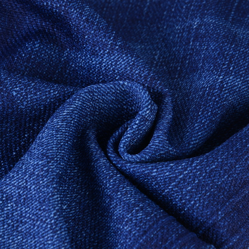Legging sans coutures imprimé denim – Coupe sexy ajourée