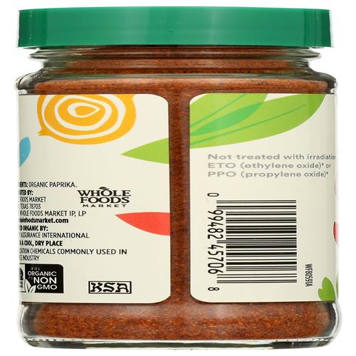 Whole Foods Market, Paprika biologique, 1,69 oz