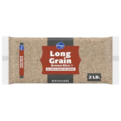 Riz brun à grains longs Kroger 907 g