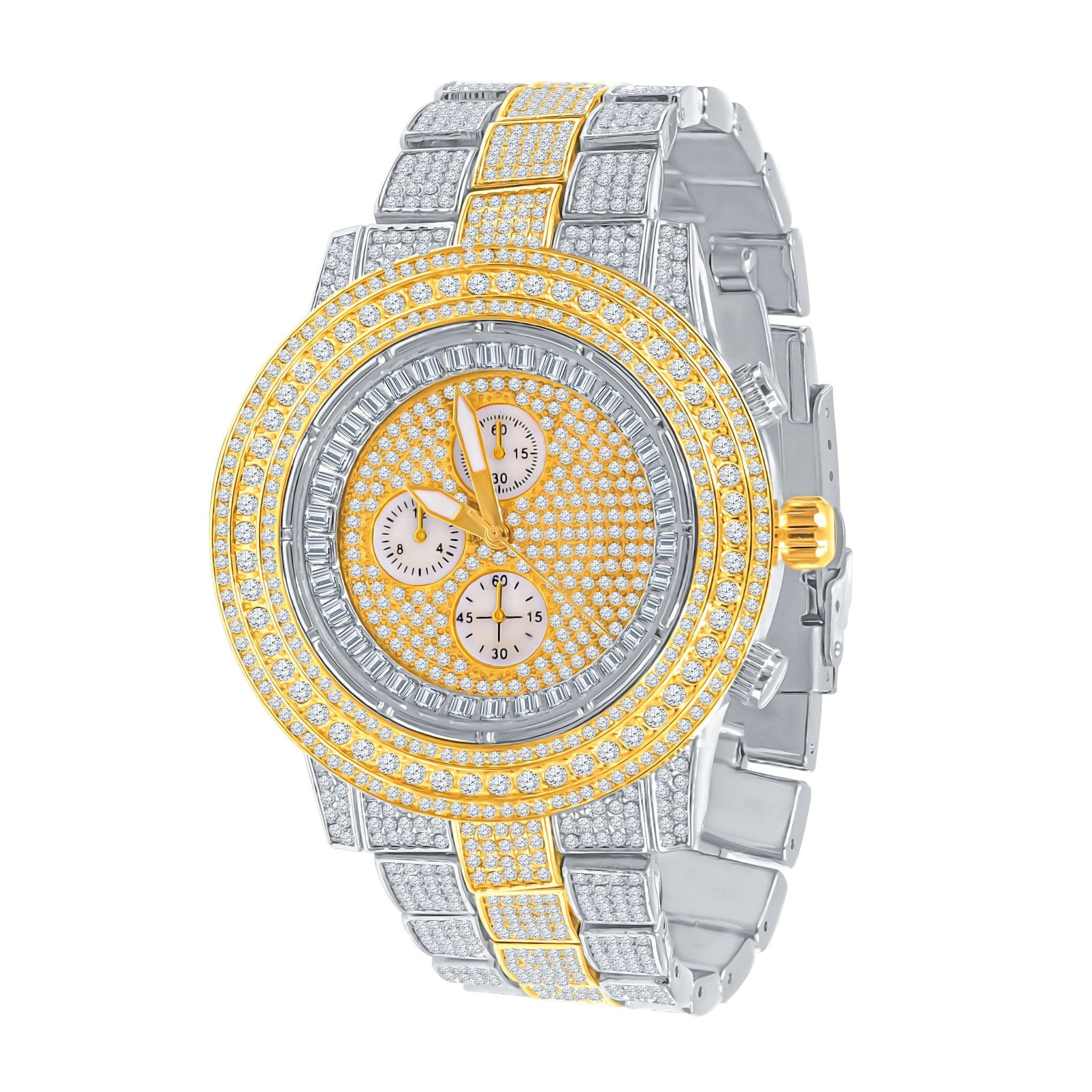 MONTRE MÉTALLIQUE HIP HOP ÉLÉGANTE | 5627642