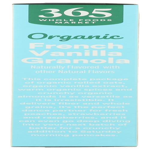 Céréales granola aux amandes et à la vanille française bio Whole Foods Market, 482 g