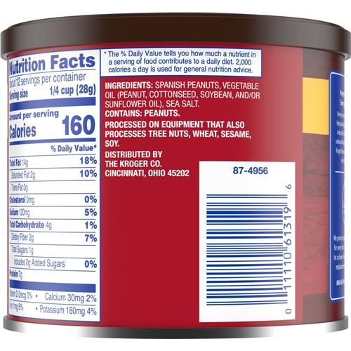 Kroger Arachides salées au sel de mer espagnol 340 g