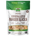 Now Real Food Tranches de gingembre cristallisées et biologiques 340 g - 5695