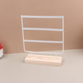 Support de présentation de bijoux à 57 trous, organisateur de boucles d'oreilles, pendentifs, bracelets, support de bijoux avec base en bois, étagère de rangement pour boucles d'oreilles, organisateur de boucles d'oreilles, présentoir de bijoux
