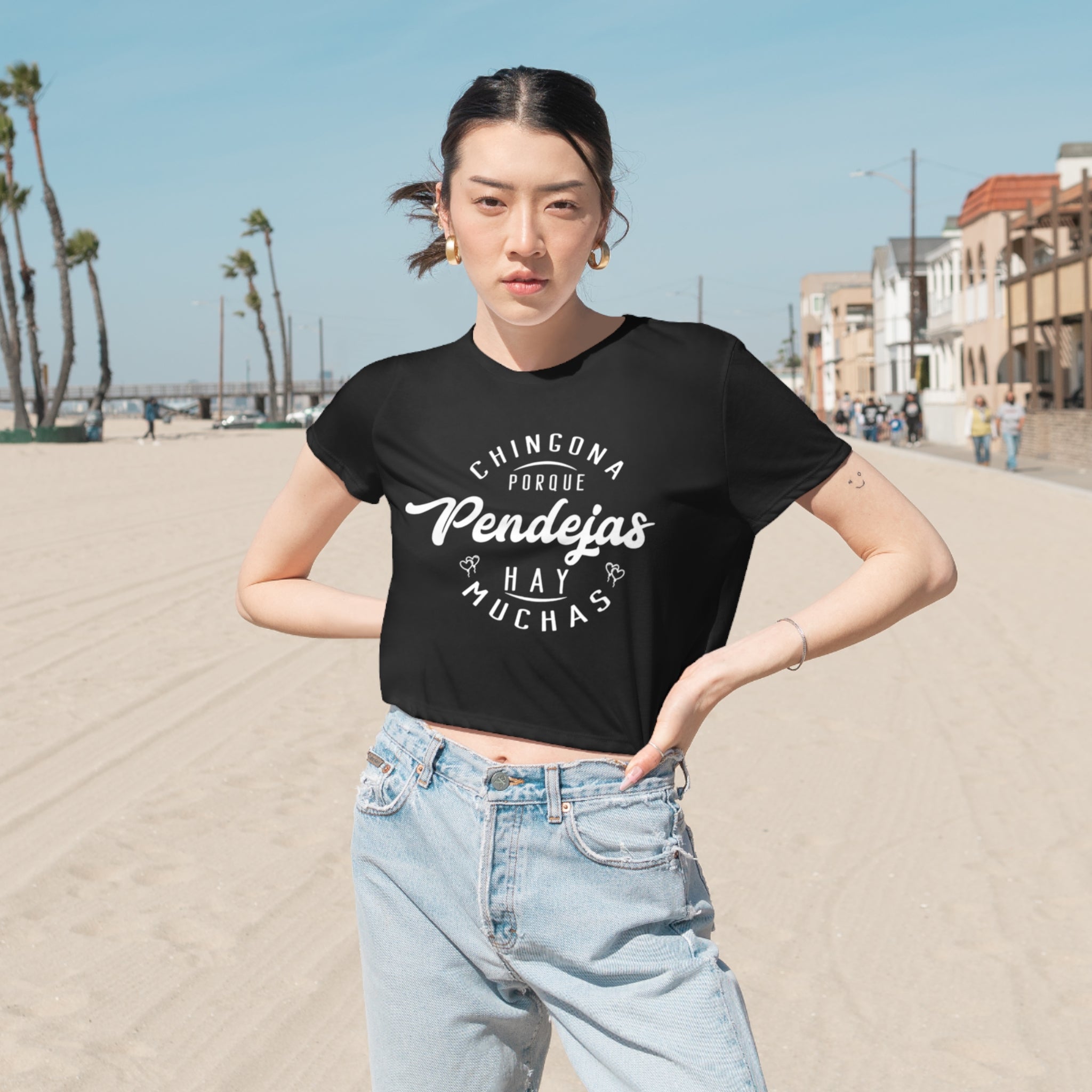 Chingona Porque Pendejas Hay Muchas | Haut court fluide pour femmes | 3 couleurs