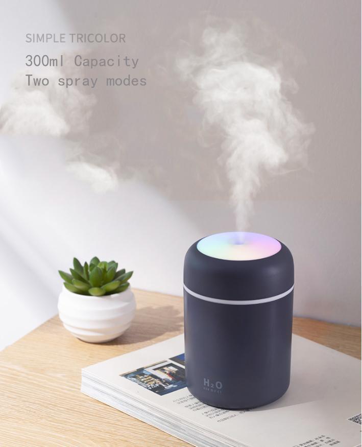 Mini Humidificateur Portable Diffuseur d'Huiles Essentielles avec Deux Modes de Pulvérisation et Fonction d'Arrêt Automatique Disponible en Plusieurs Couleurs Modernes