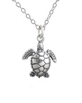 Sterling Silver Sea Turtle Necklace – Beachy Handmade Gift