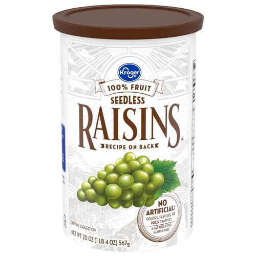 Raisins secs sans pépins Kroger 20 oz