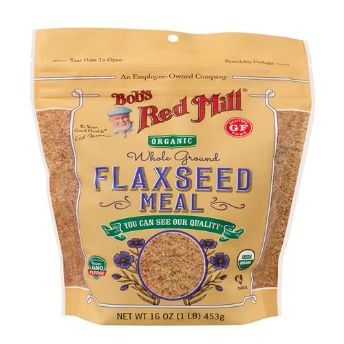 Bobs Red Mill Farine de graines de lin biologiques, 453 g (Lot de 1) - Sans OGM, végétalien, compatible Paléo, compatible Céto, casher