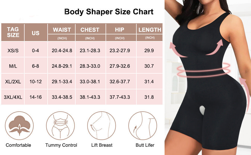 Body gainant grande taille avec contrôle du ventre, rehausseur de fesses et soutien-gorge intégré, body shaper ouvert à l'entrejambe pour femmes