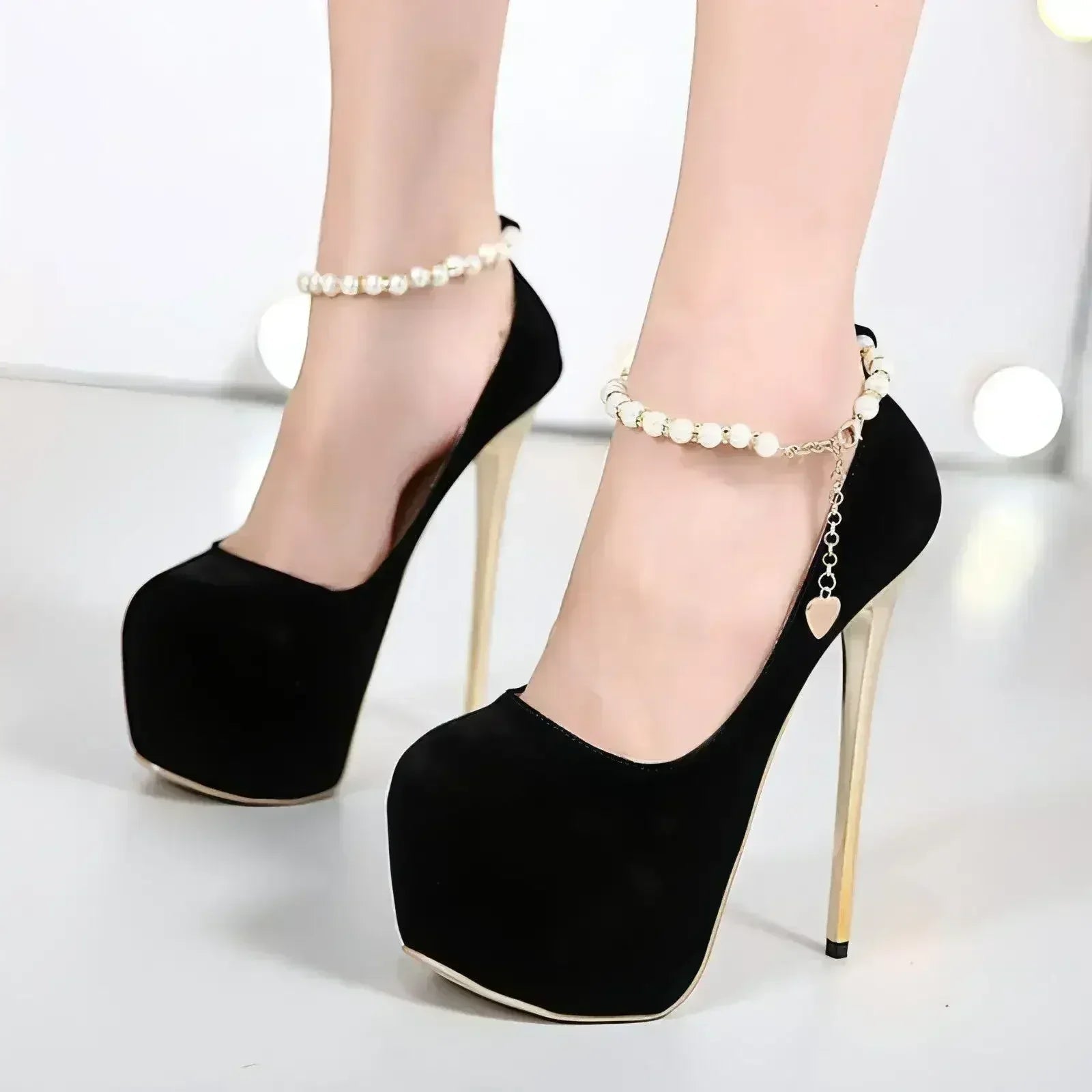 Escarpins compensés à talons hauts - Stilettos confortables - Des chaussures pour le travail et les soirées