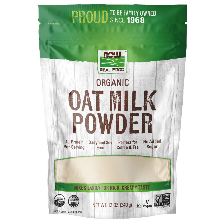 Poudre de lait d'avoine biologique Now Food 12 oz - 5834