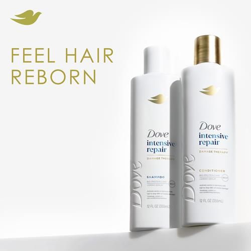 Après-shampooing Dove Intensive Repair Cheveux Abîmés Avec Technologie Bio-Protein Care Et Sérum Amino 355 ml