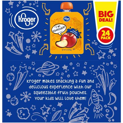 Compote de pommes classique Kroger 24 unités / 3,2 oz